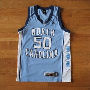 Nike Jordan North Carolina Tar Heels Basketball Jersey Mens Size S 50 Blue